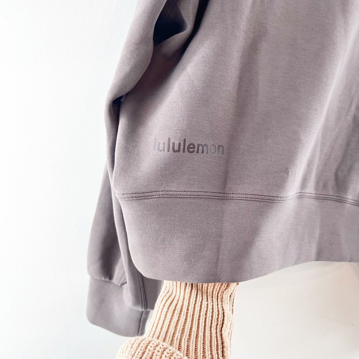 Lululemon Softstreme Perfectly Oversized Cropped Crewneck Sweatshirt Espresso 8