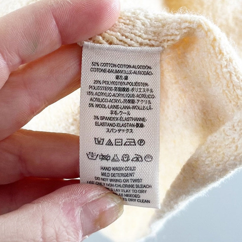 Free People Strawberry Fields Cowl Neck Tunic Long Sleeve Sweater French Vanilla