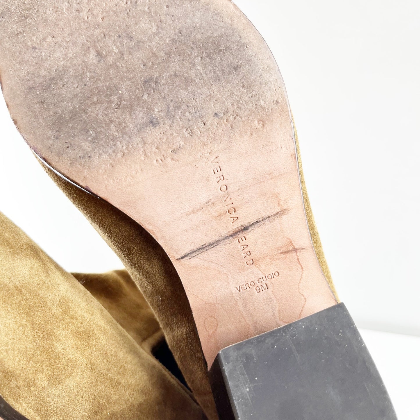 Veronica Beard Lada Suede Chelsea Boots Booties Snip Toe Brown 9