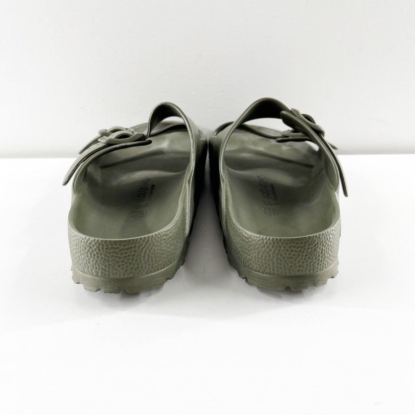 Birkenstock Arizona Double Buckle EVA Sandals in Khaki Green W 12 / M 10
