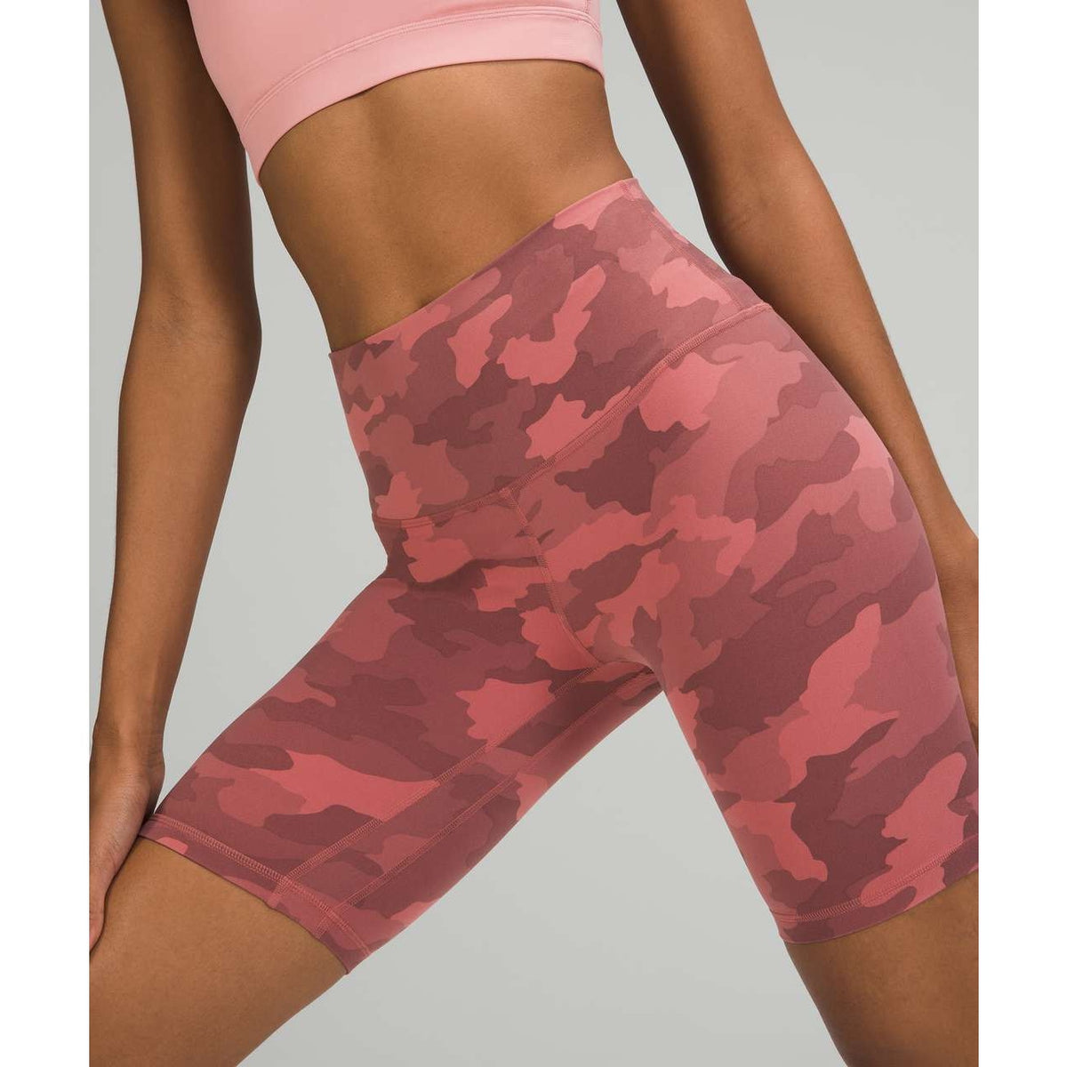 Lululemon Athletica Align Short 8" Heritage 365 Camo Brier Rose Pink Multi 6