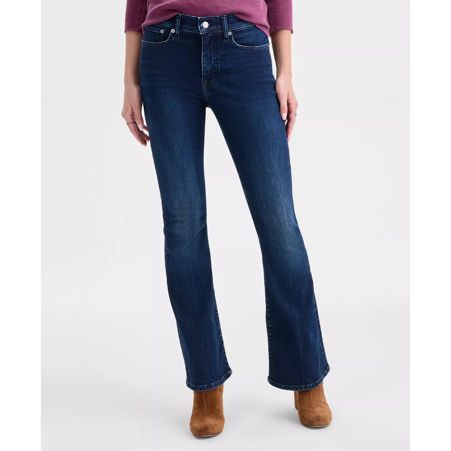 Lucky Brand Stevie High-Rise Denim Flare Jeans Part Ways Blue 0 / 25