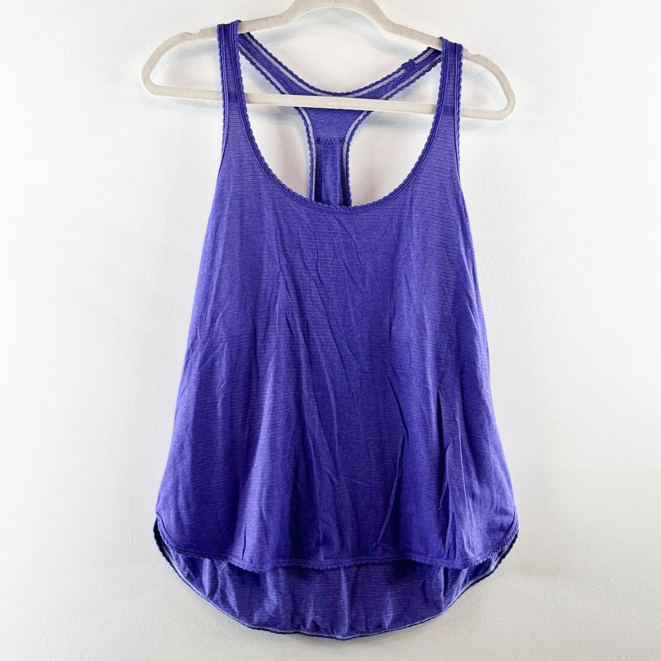 Lululemon 105 F Singlet Heathered Bruised Berry and Heathered Black Medium