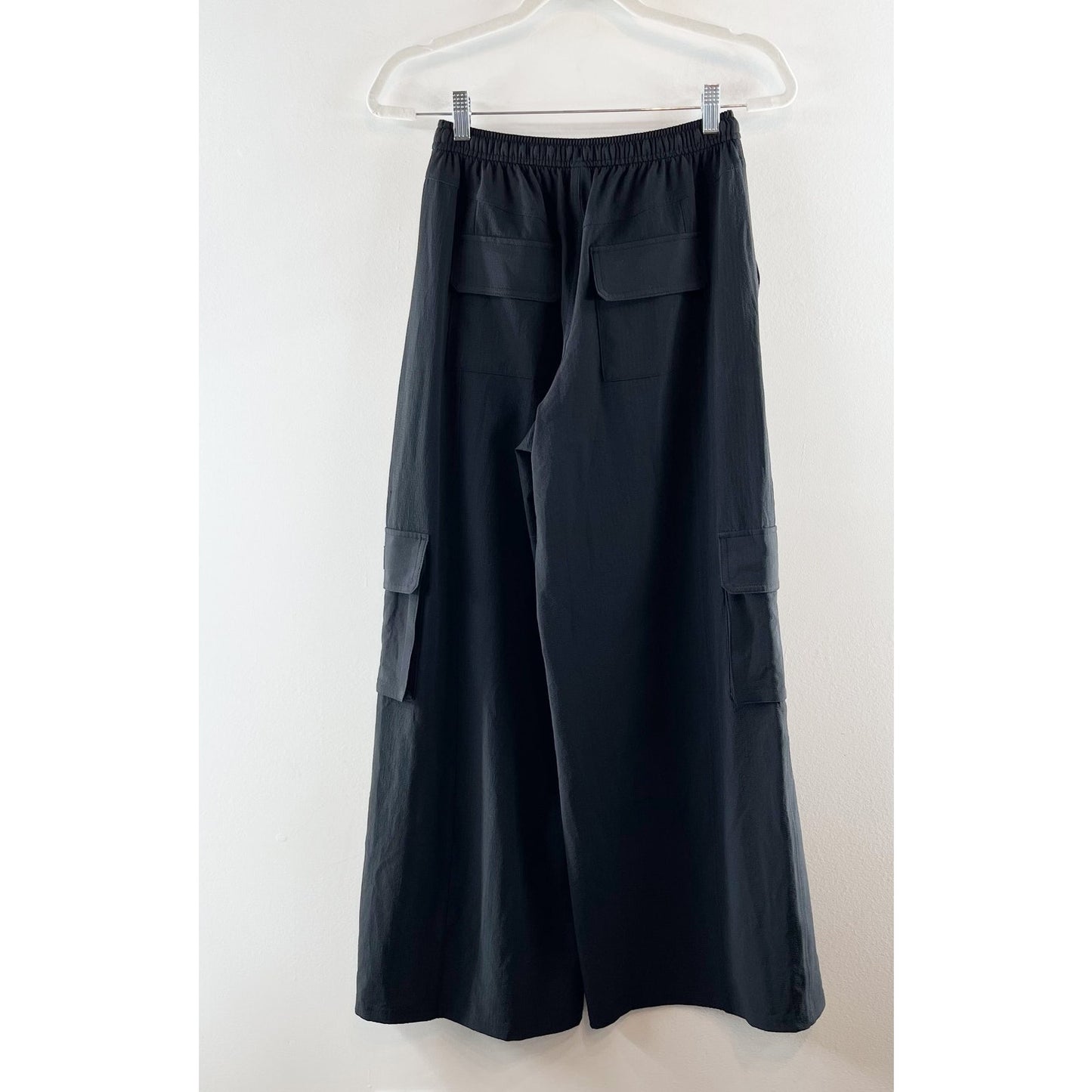 Alo Dreamscape Cargo Wide Leg Pants Trousers Black XS
