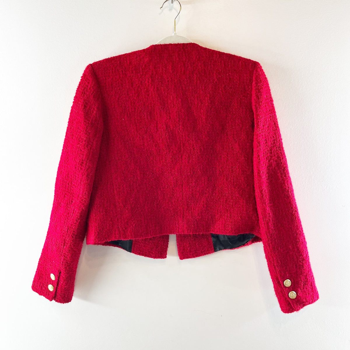 ZARA Long Sleeve Double Breasted Blazer Jacket Red XS