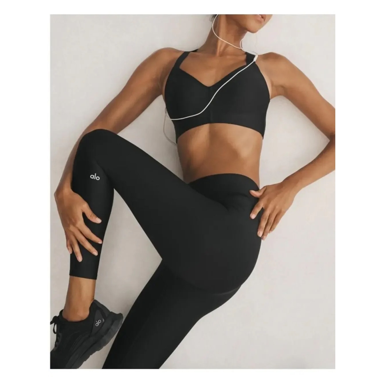 Alo 7/8 High-Waist Airlift Leggings Black Small