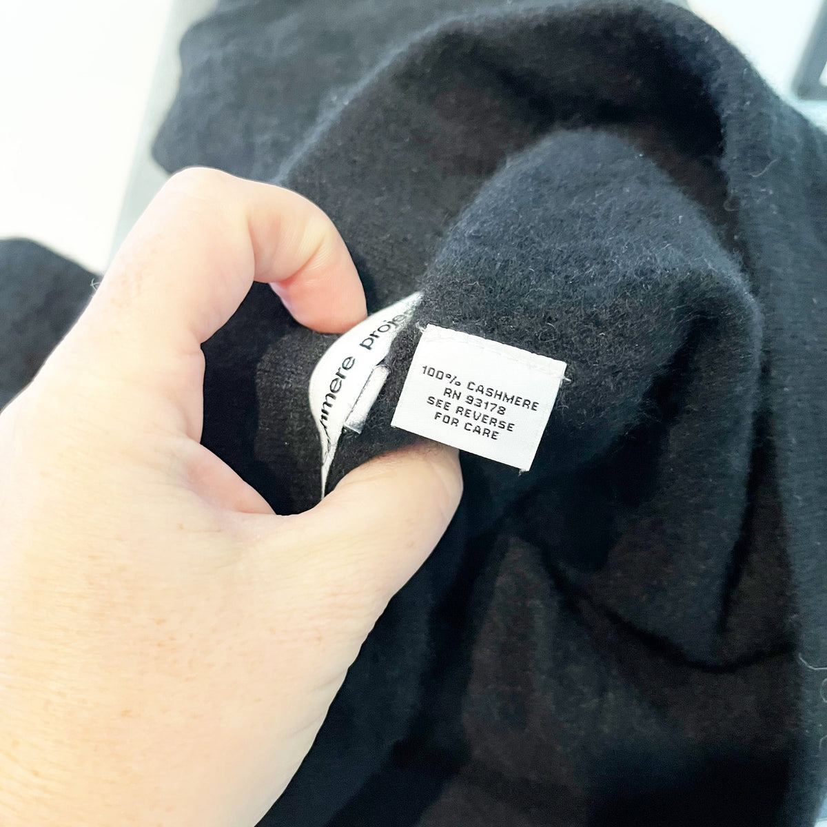 The Cashmere Project Pull on 100% Cashmere Flare Pants Black Large