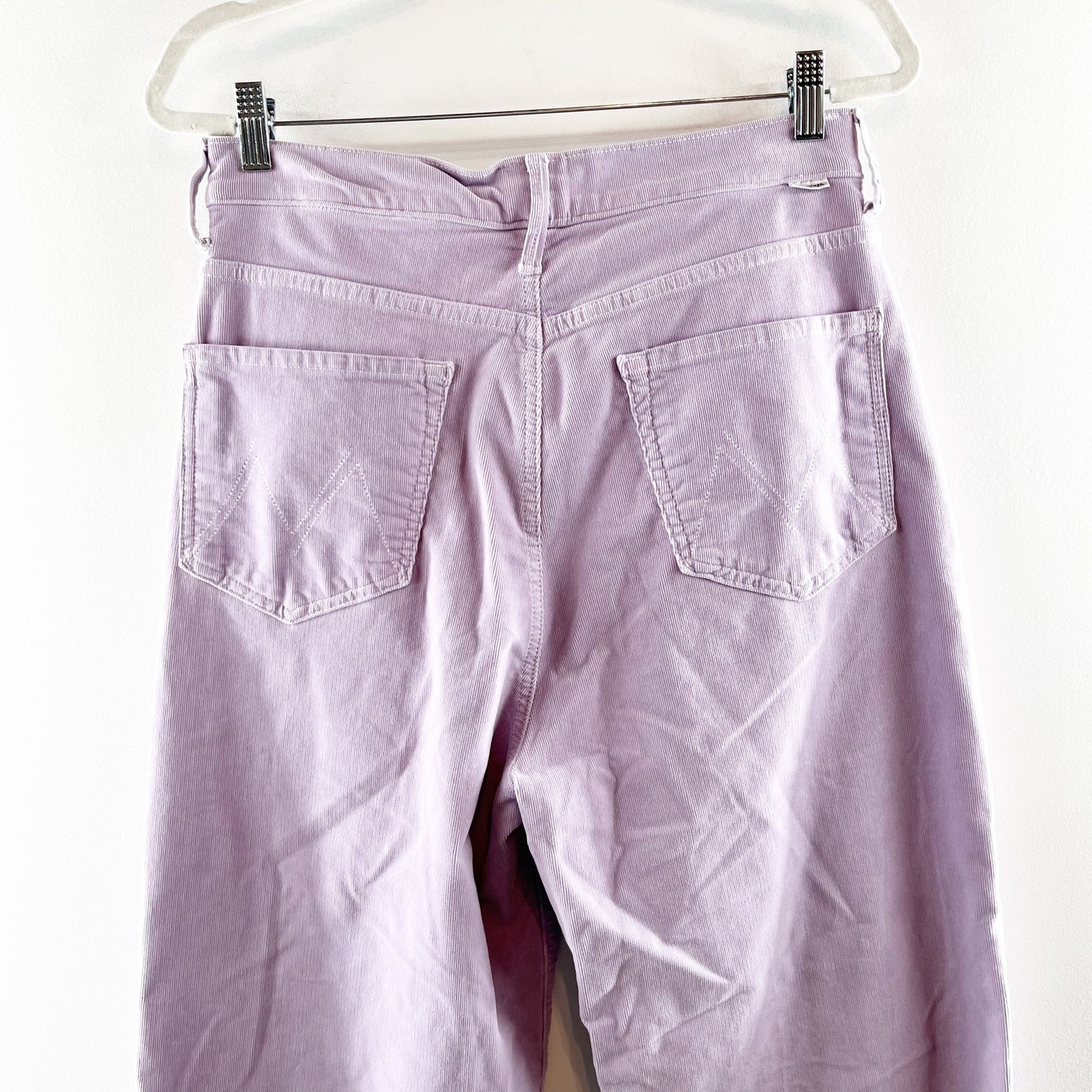 Mother The Tunnel Vision Sneak Hopscotch High Rise Straight Corduroy Purple 30