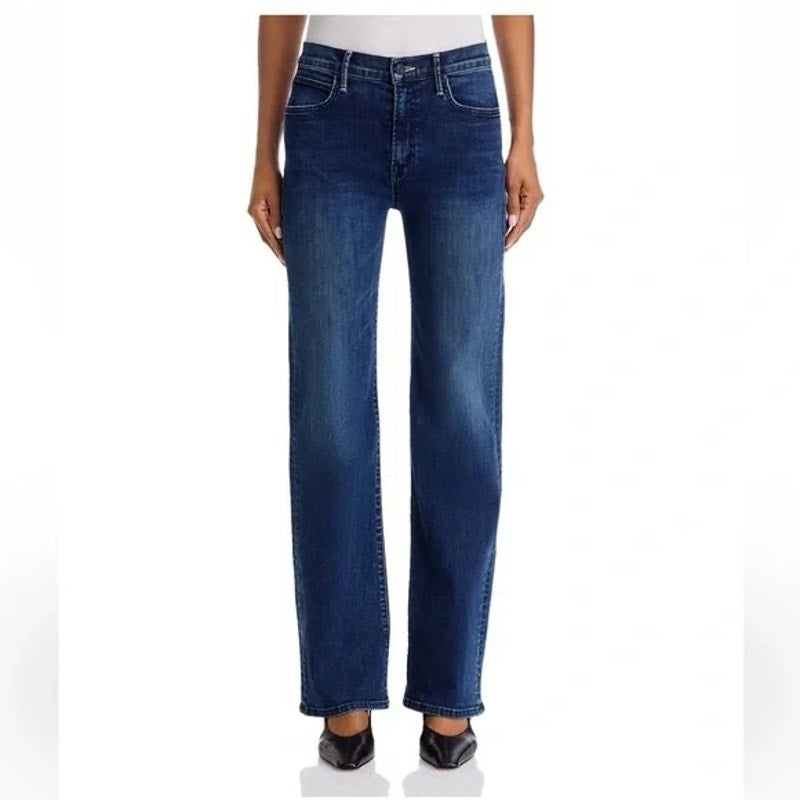 Mother Lil' Kick It Petite Bootcut Jeans in I Put A Spell On You Blue 32 / 14