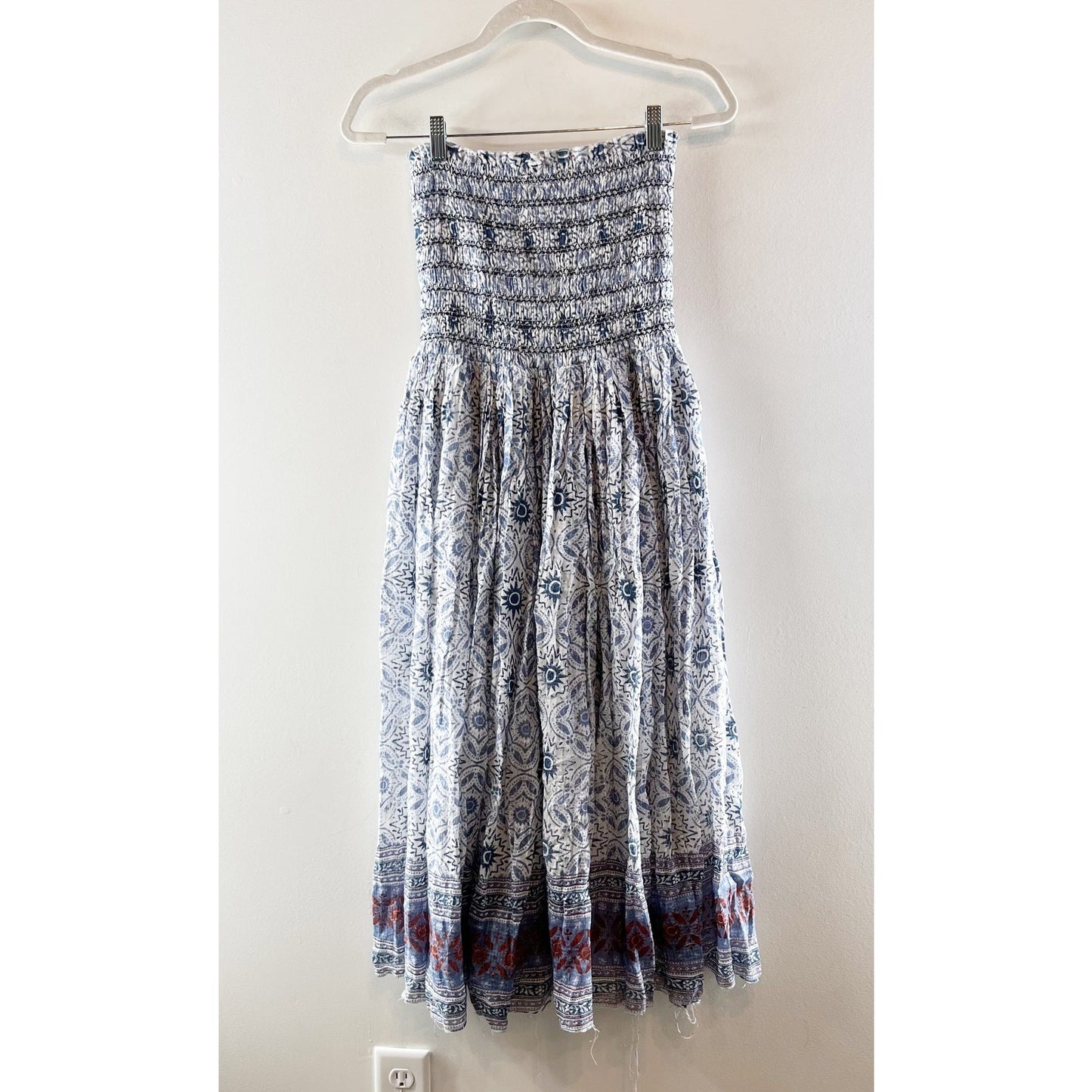 Free People Ravenna Printed Convertible Maxi Skirt Midi Dress XS