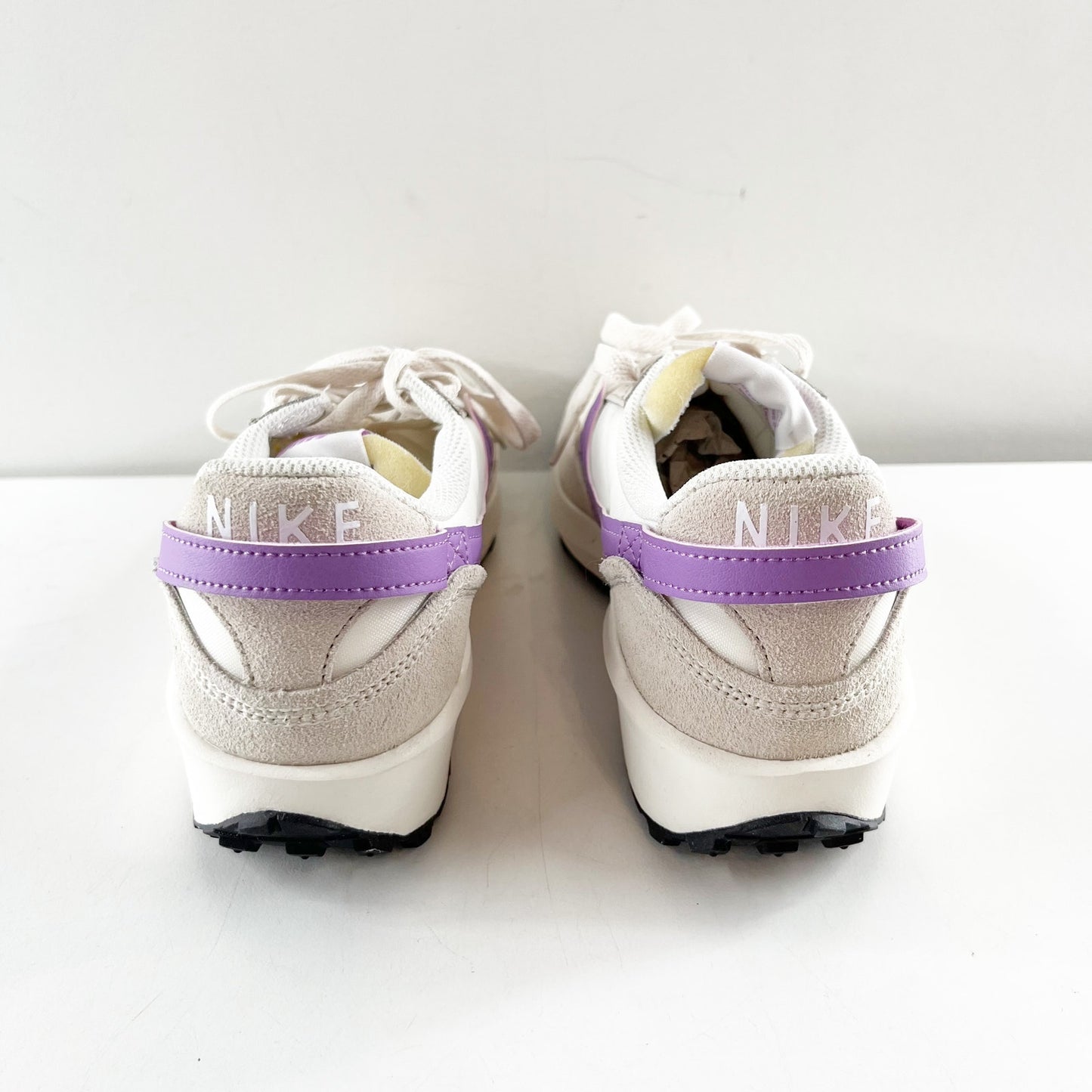 Nike Waffle Debut Running Sneakers Shoes White Cream Purple 7.5