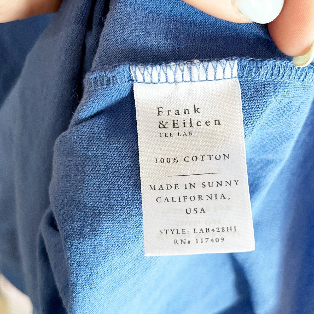 Frank & Eileen Lauren Short Sleeve Cotton Polo Mini Dress Blue Medium