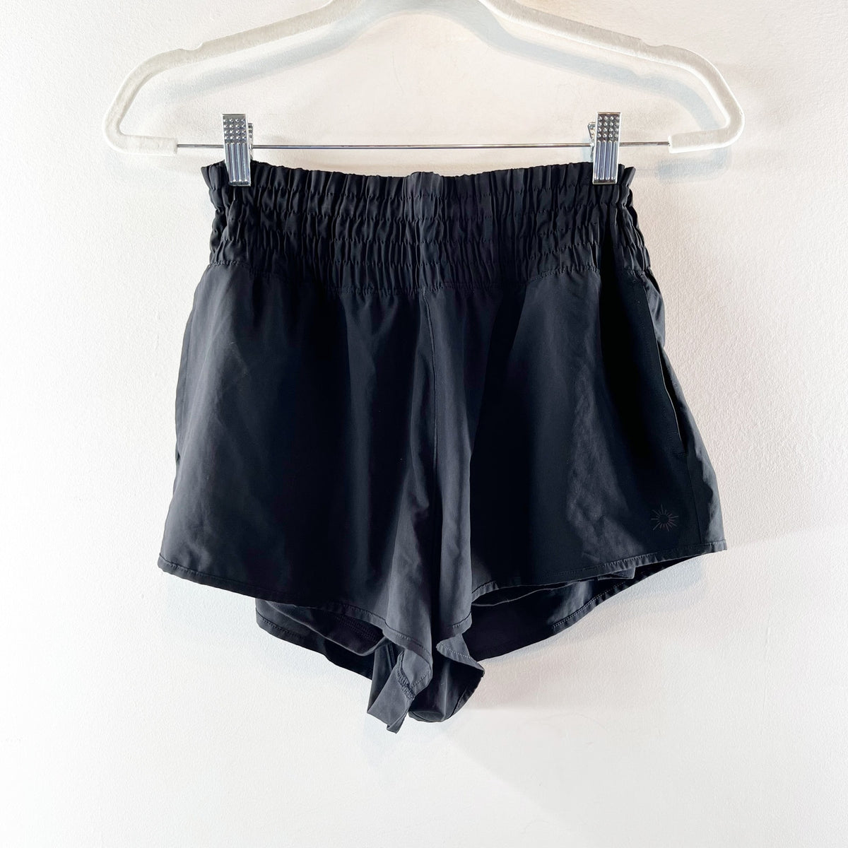 Aerie Offline High Rise Lined Running Athletic Shorts Black Medium