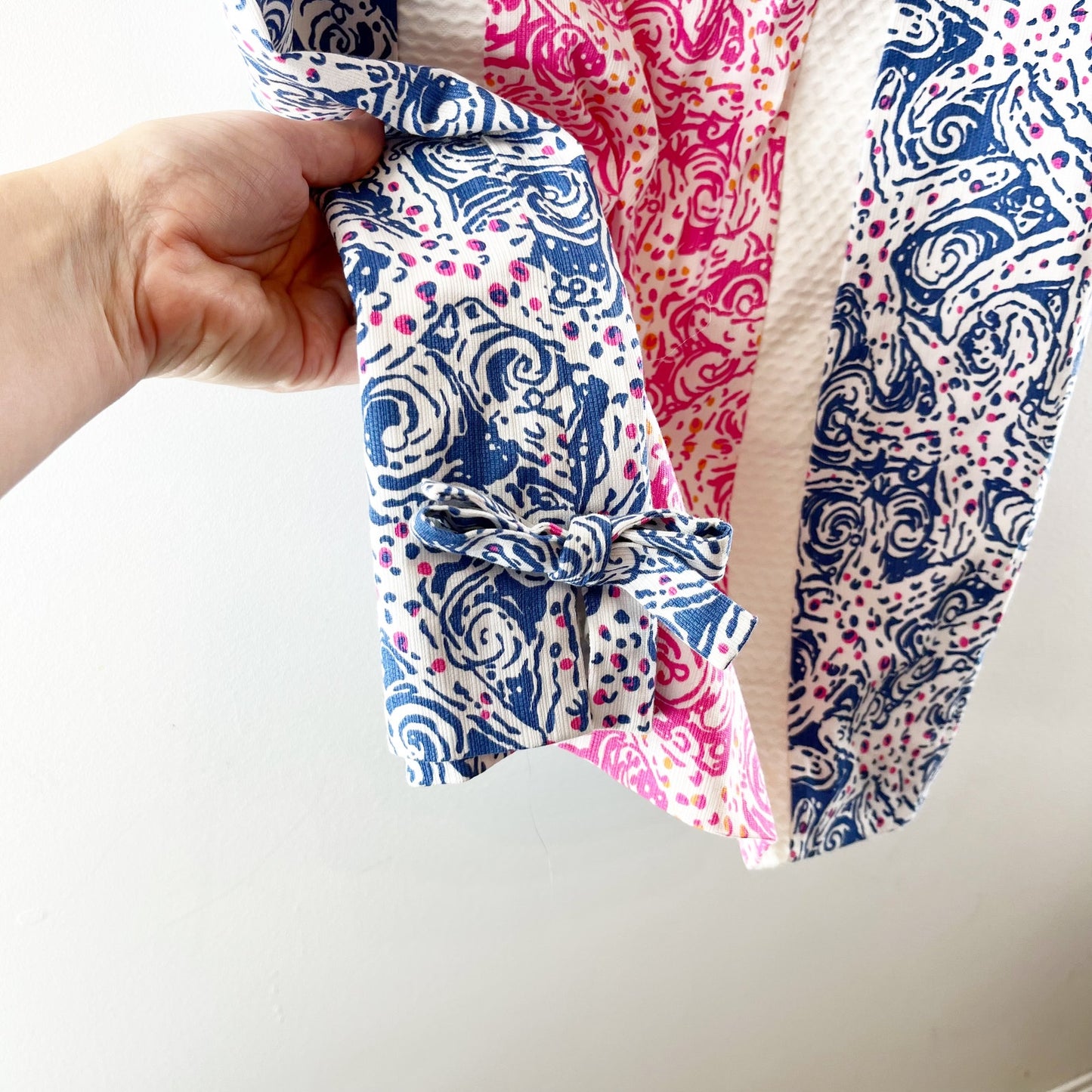 Lilly Pulitzer Delia Mini Shift Dress Blue Pink 6