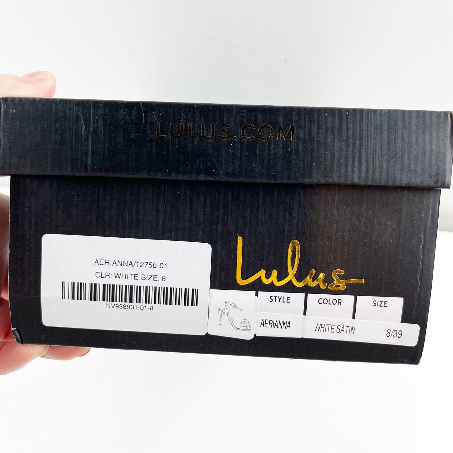 Lulus Aerianna Satin Floral Rosette Ankle Strap Square Toe Sandals White 8