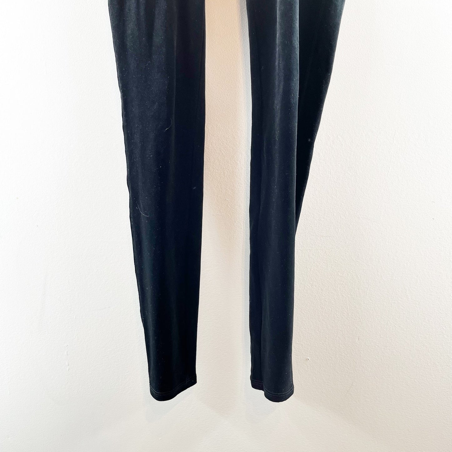 SPANX Velvet High Waisted Compression Leggings Black Large