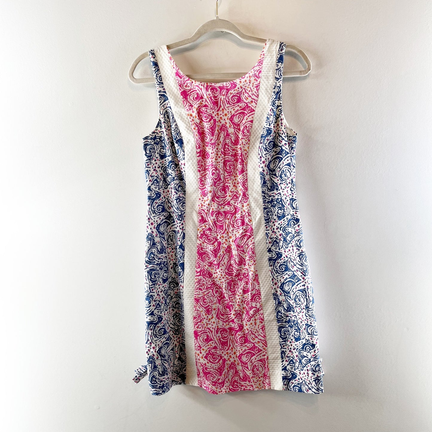 Lilly Pulitzer Delia Mini Shift Dress Blue Pink 6
