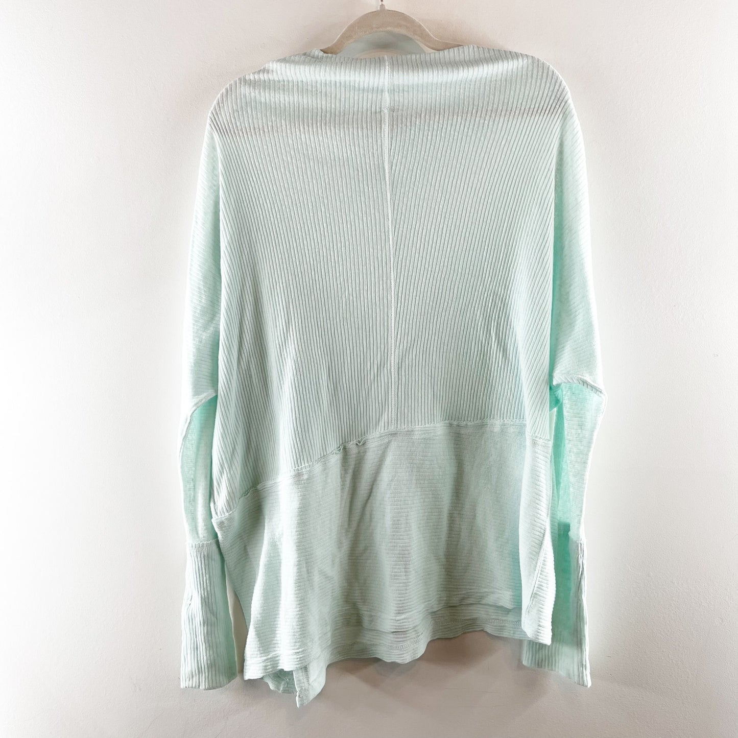 Free People We The Free Londontown Long Sleeve Thermal Tunic Shirt Mint Small