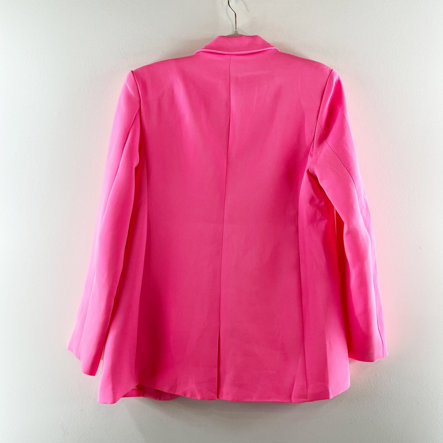 Endless Rose Oversized Single Breasted Boyfriend Blazer Hot Pink Small