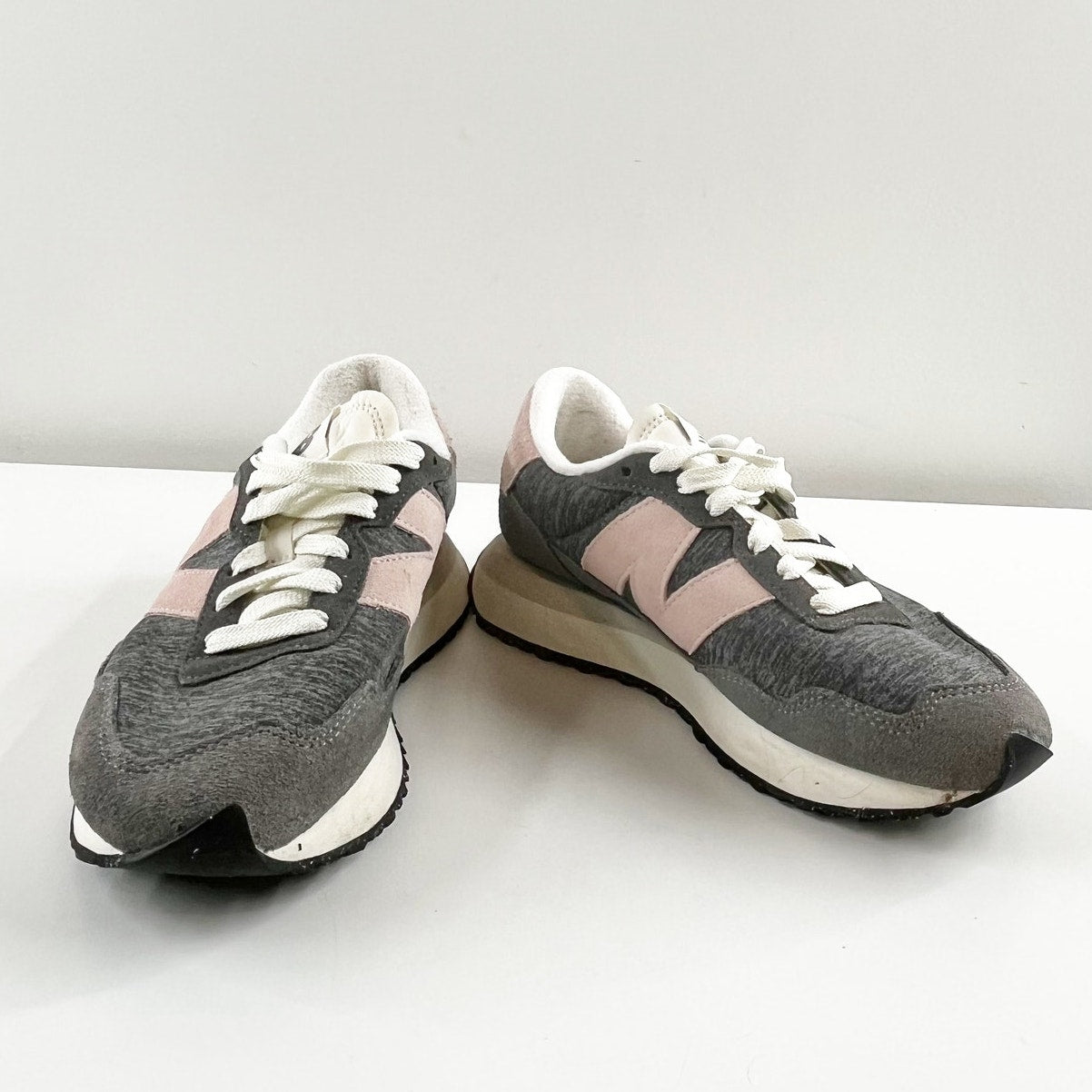 New Balance 237 Casual Lace Up Shoes Sneakers Gray Pink 7.5