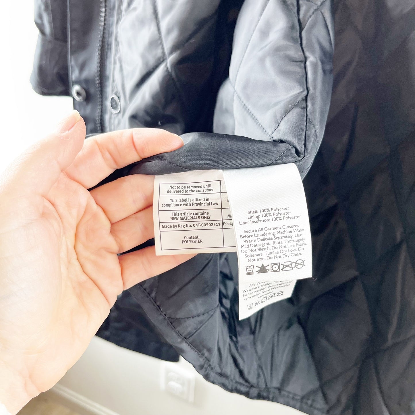 Eddie Bauer Long Sleeve Lined Full Zip Hooded Rain Coat Jacket Parka Black XL