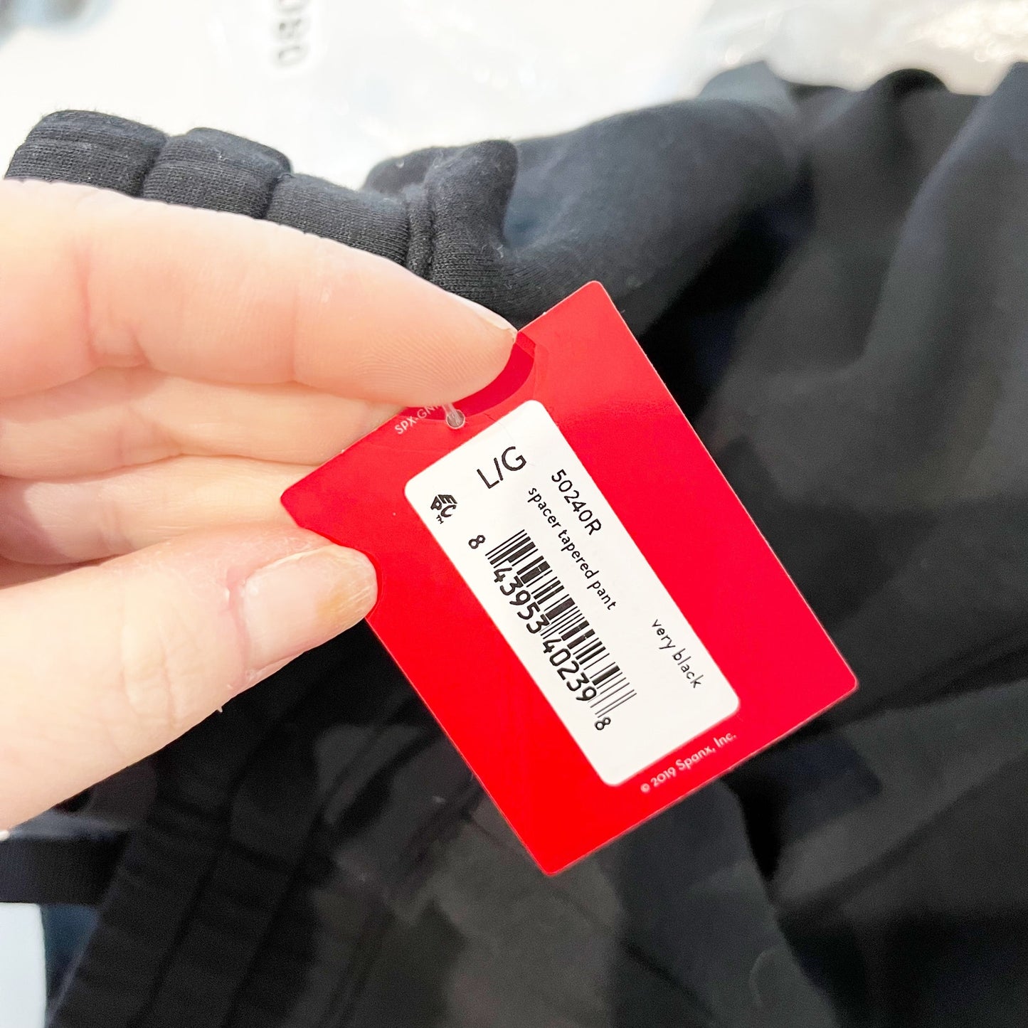 Spanx AirEssentials Tapered Slim Straight Leg Pants Sweatpants Black Large