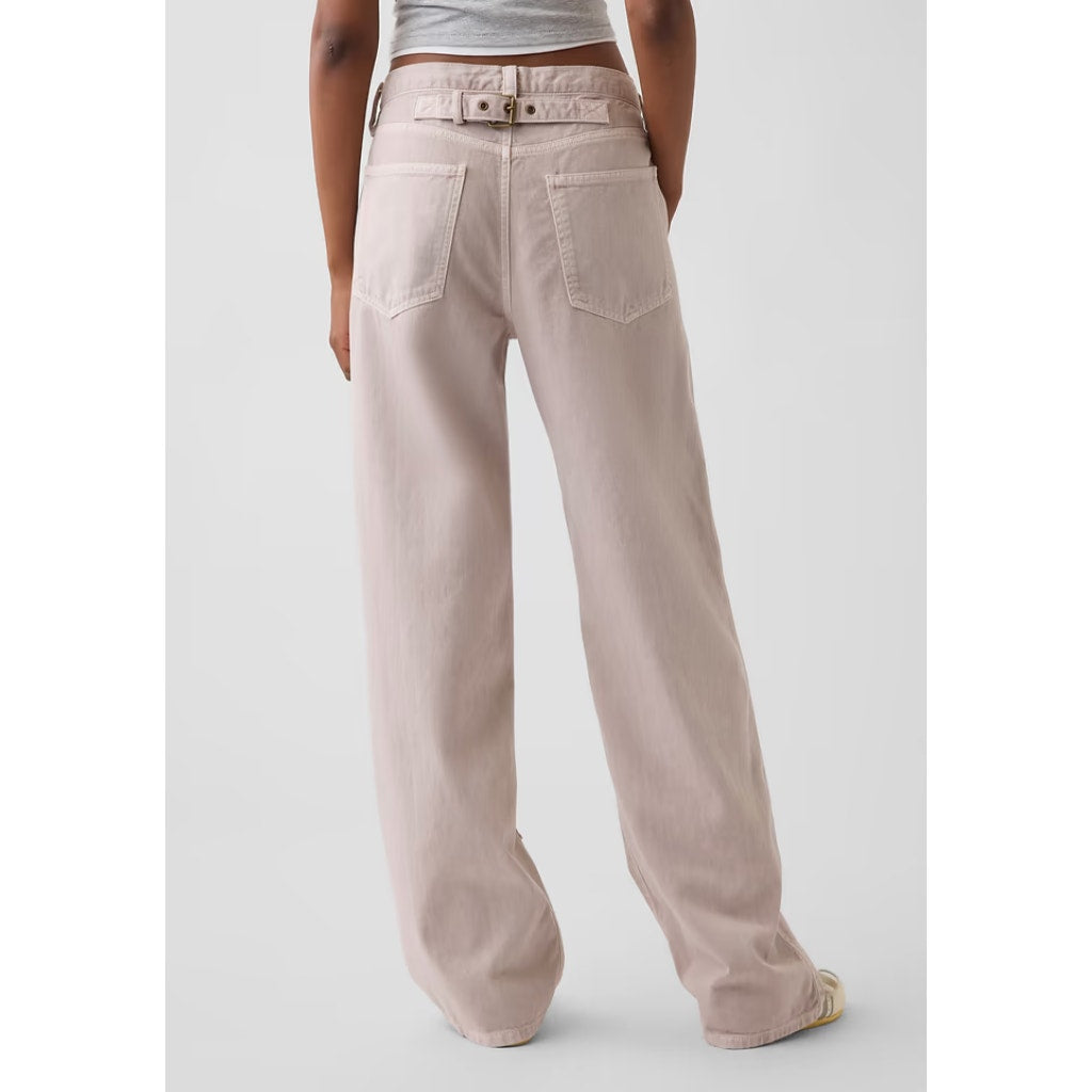 GAP Low Rise '90s Loose Double-Knee Carpenter Pants Cobblestone Beige 0 Petite