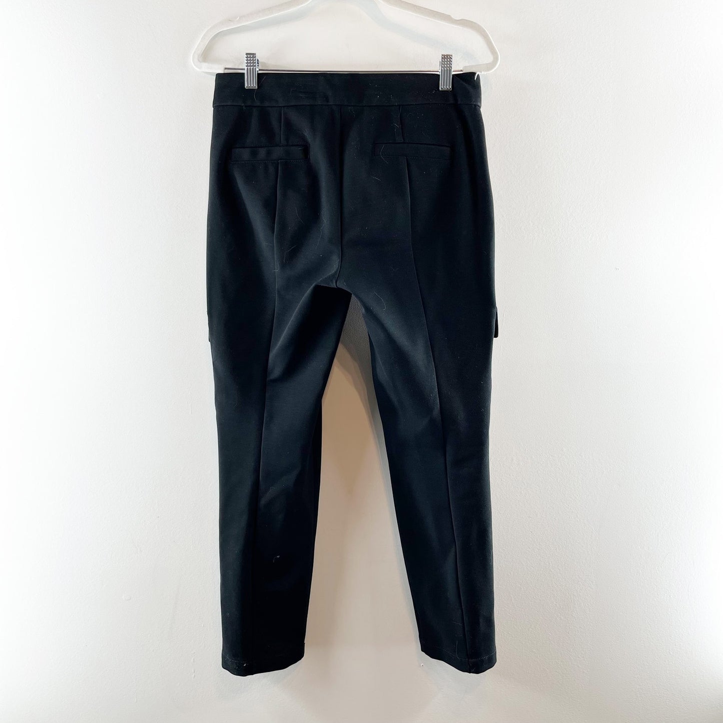 Anthropologie Essential Slim High Rise Cargo Pants Black 6