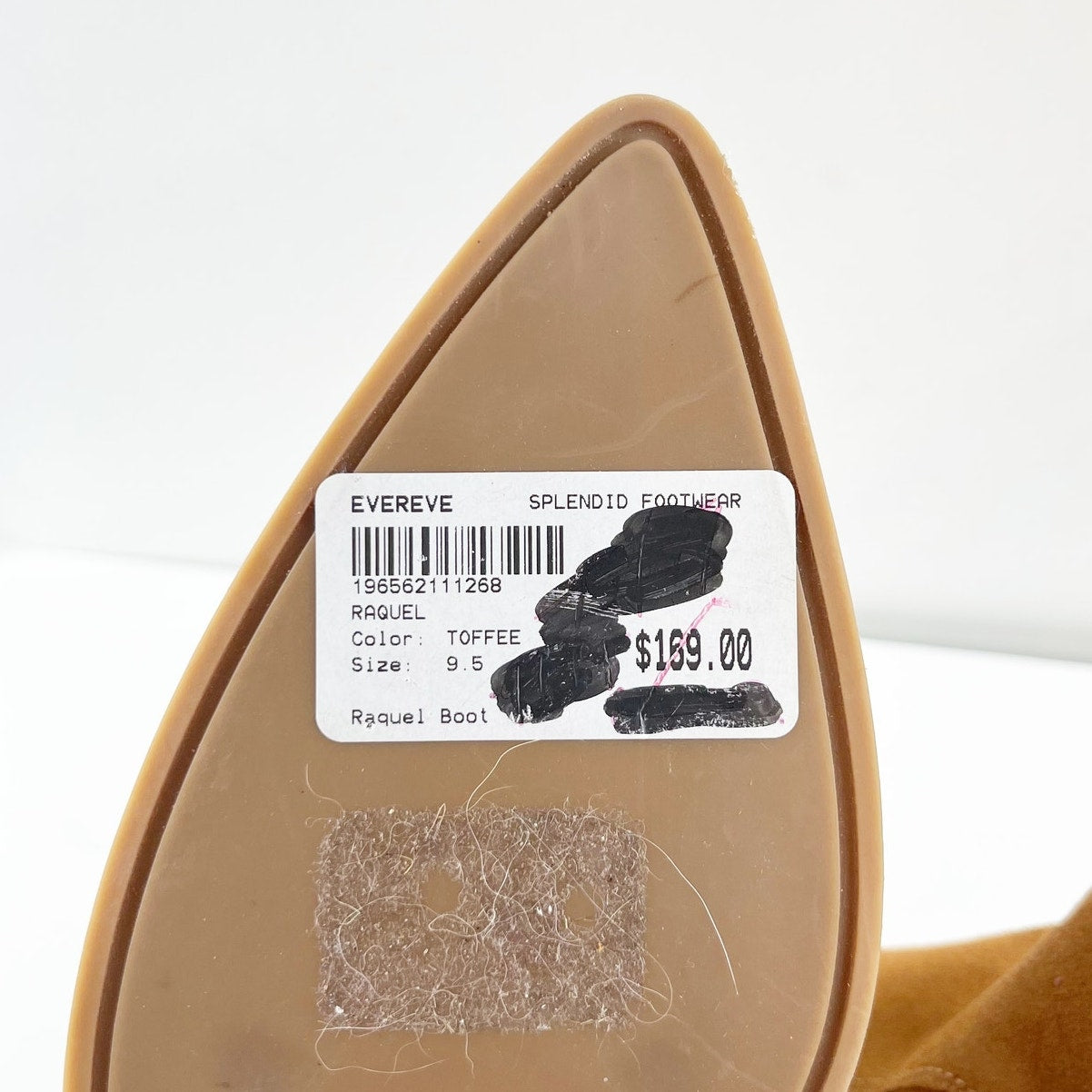 Splendid Evereve Raquel Suede Pull On Mid-Calf Western Boot Booties Toffee 9.5