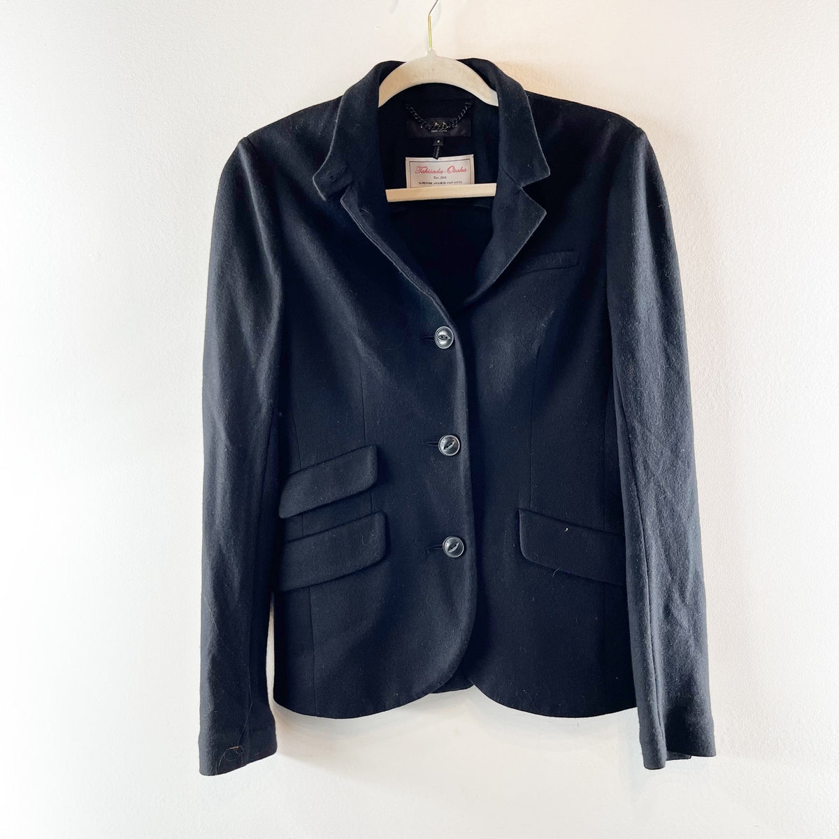 Rag & Bone Slade Wool Blazer Jacket Black 4
