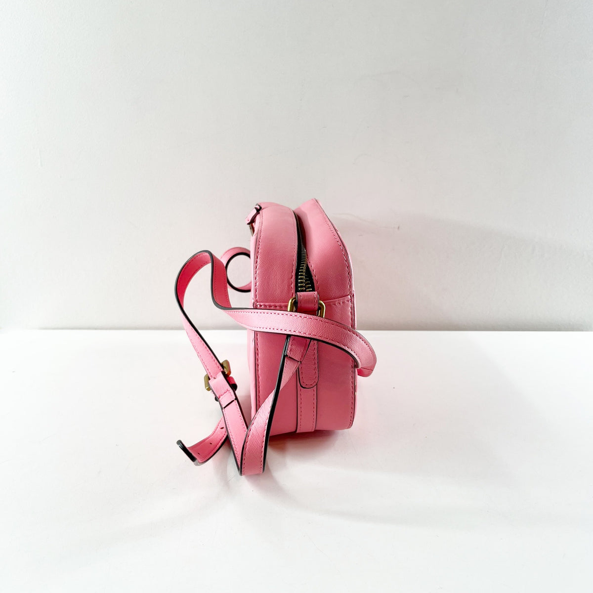 Kurt Geiger London Kensington Pink Leather Crossbody Bag Purse