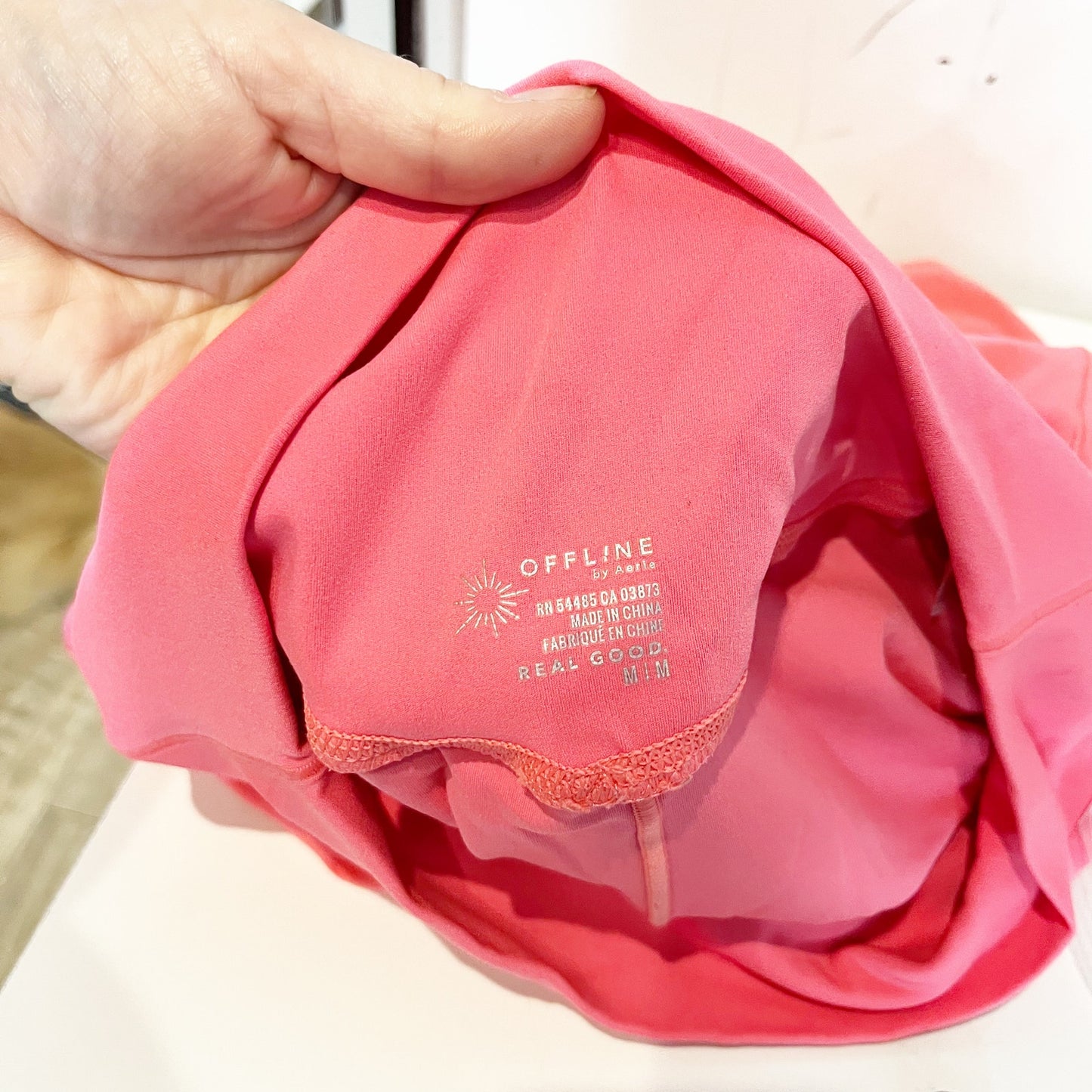 OFFLINE By Aerie Real Me High Rise Layered Flirty Short Tropidelic Pink Medium