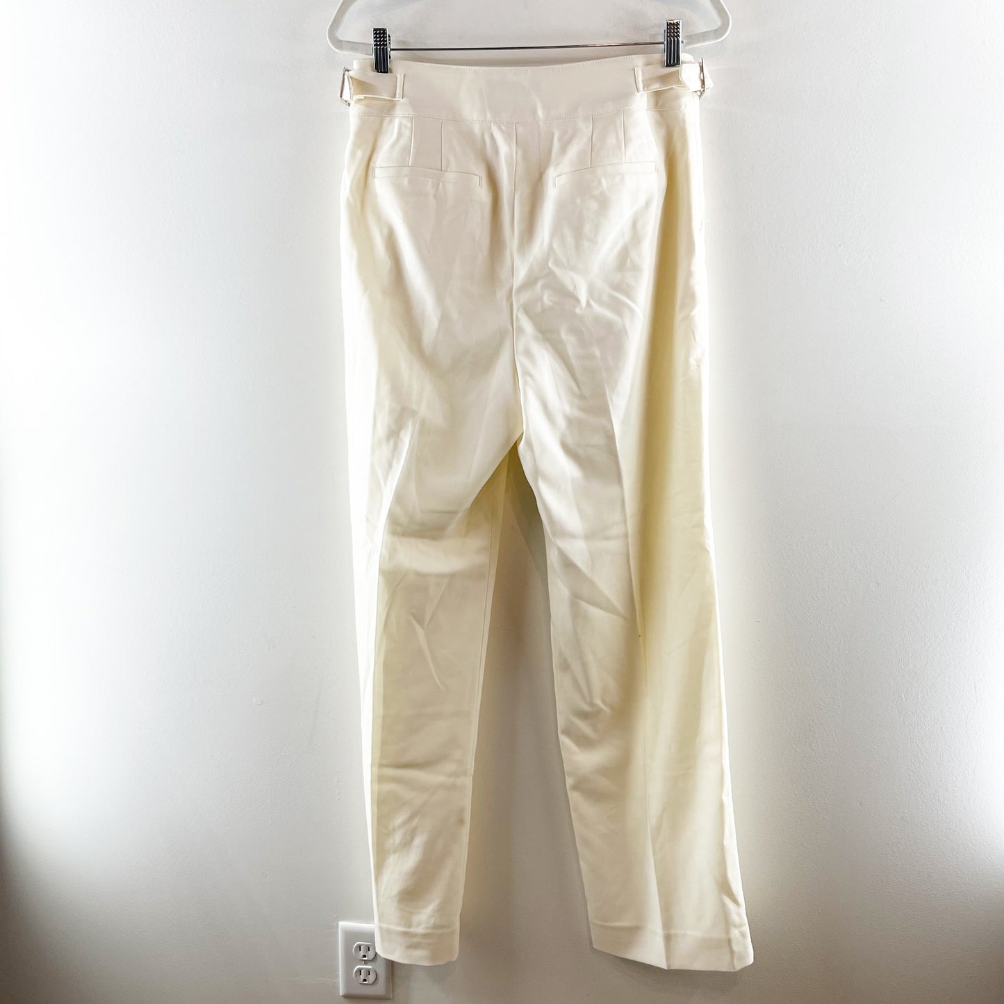 Banana Republic Heritage Explorer High Rise Italian Wool Dress Pants Cream 8