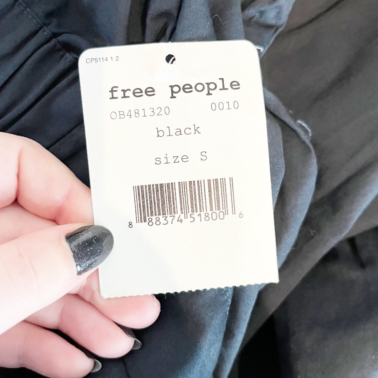 Free People Show Me Some Shoulder Tunic Top Black Small