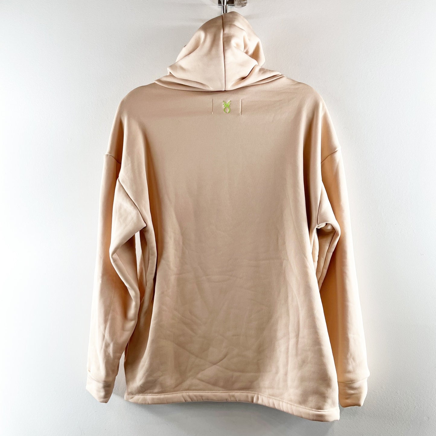 Dudley Stephens Clover Cocoon Cowl Turtleneck Tunic Sweatshirt Blush Beige Small