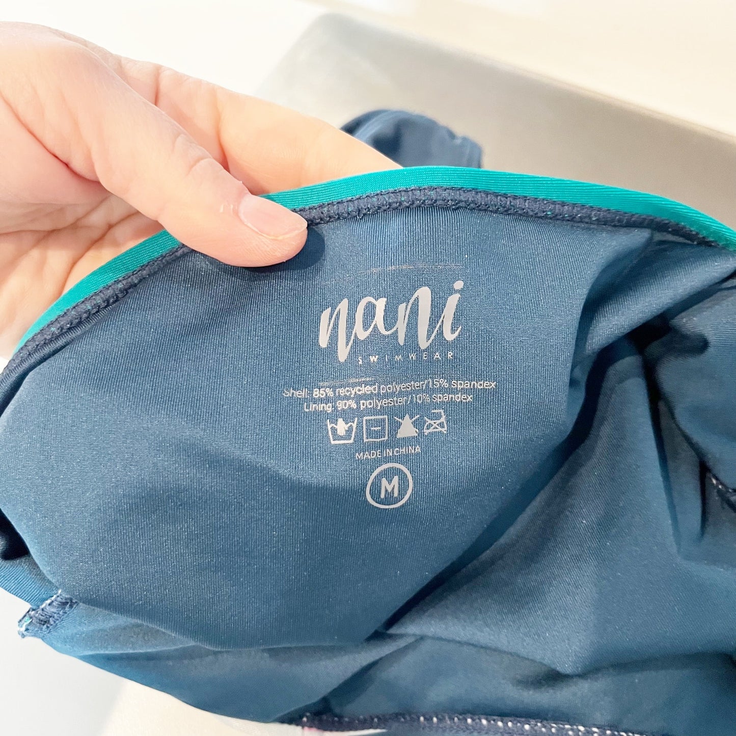 Nani Swimwear High Tide Cutout One Piece Monokini Swimsuit Blue Medium