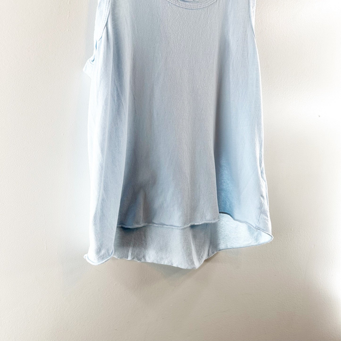 Frank & Eileen Tee Lab Cotton Muscle Tank Top Light Blue Medium