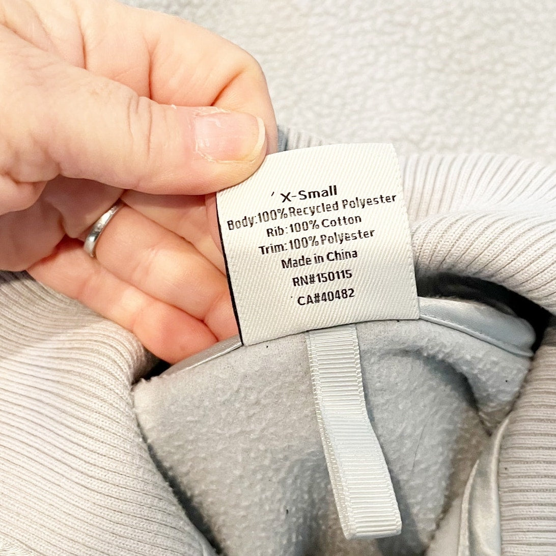 Varley Roselle Half Zip Fleece Pullover Sweatshirt Gray XS