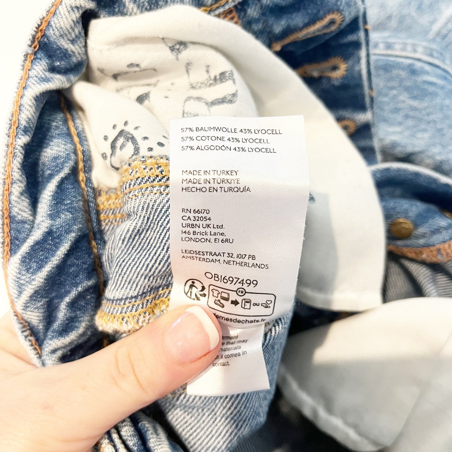 Free People Good Luck Mid-Rise Denim Barrel Jeans Ultra Light Beam 24