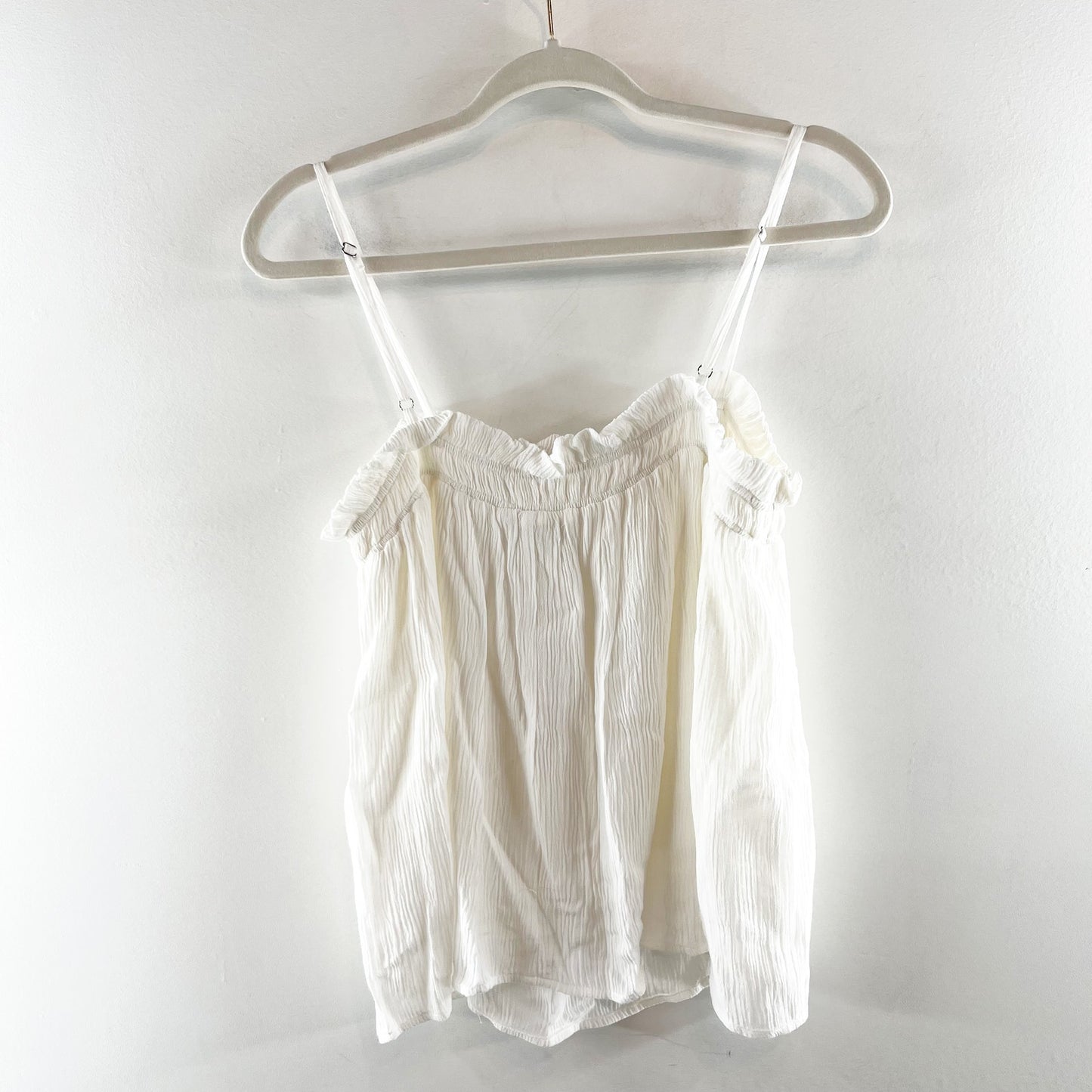 Z Supply Stacey Babydoll Cami Tank Top White Large
