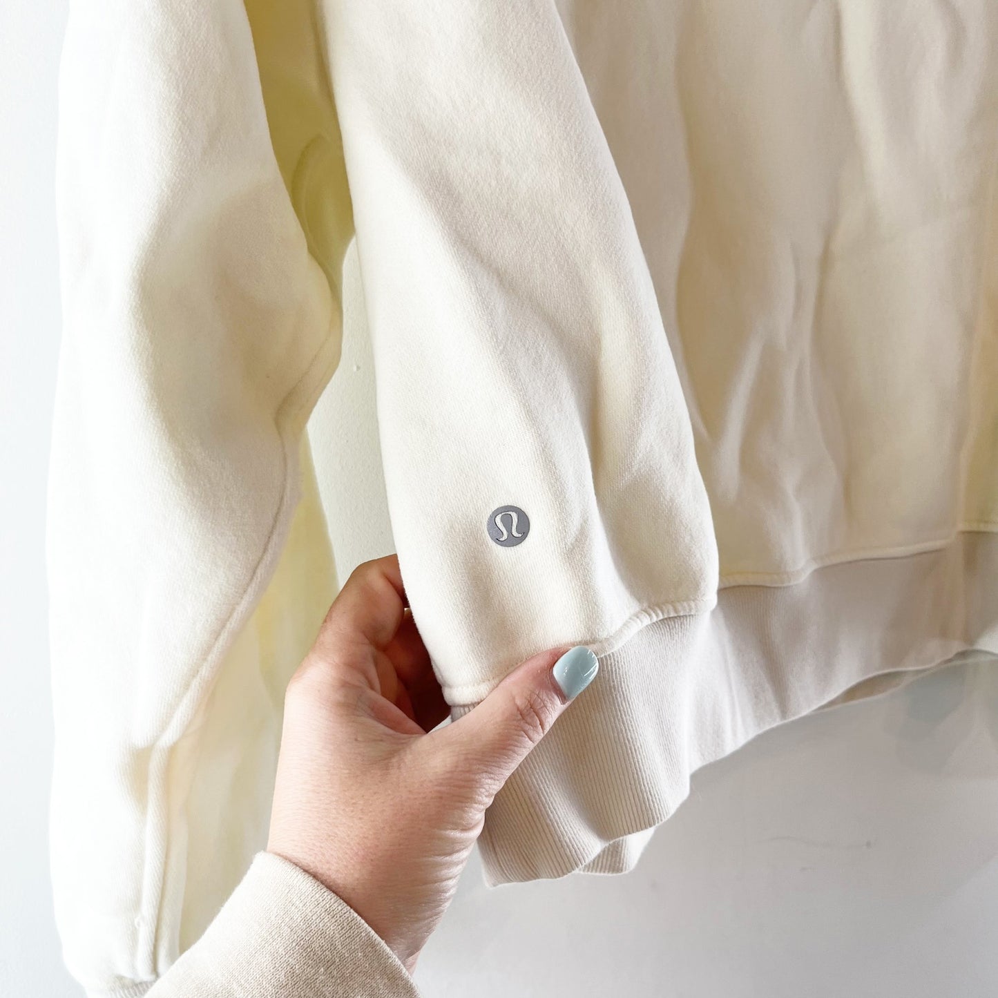 Lululemon Perfectly Oversized Crewneck Sweatshirt Bone Cream Small