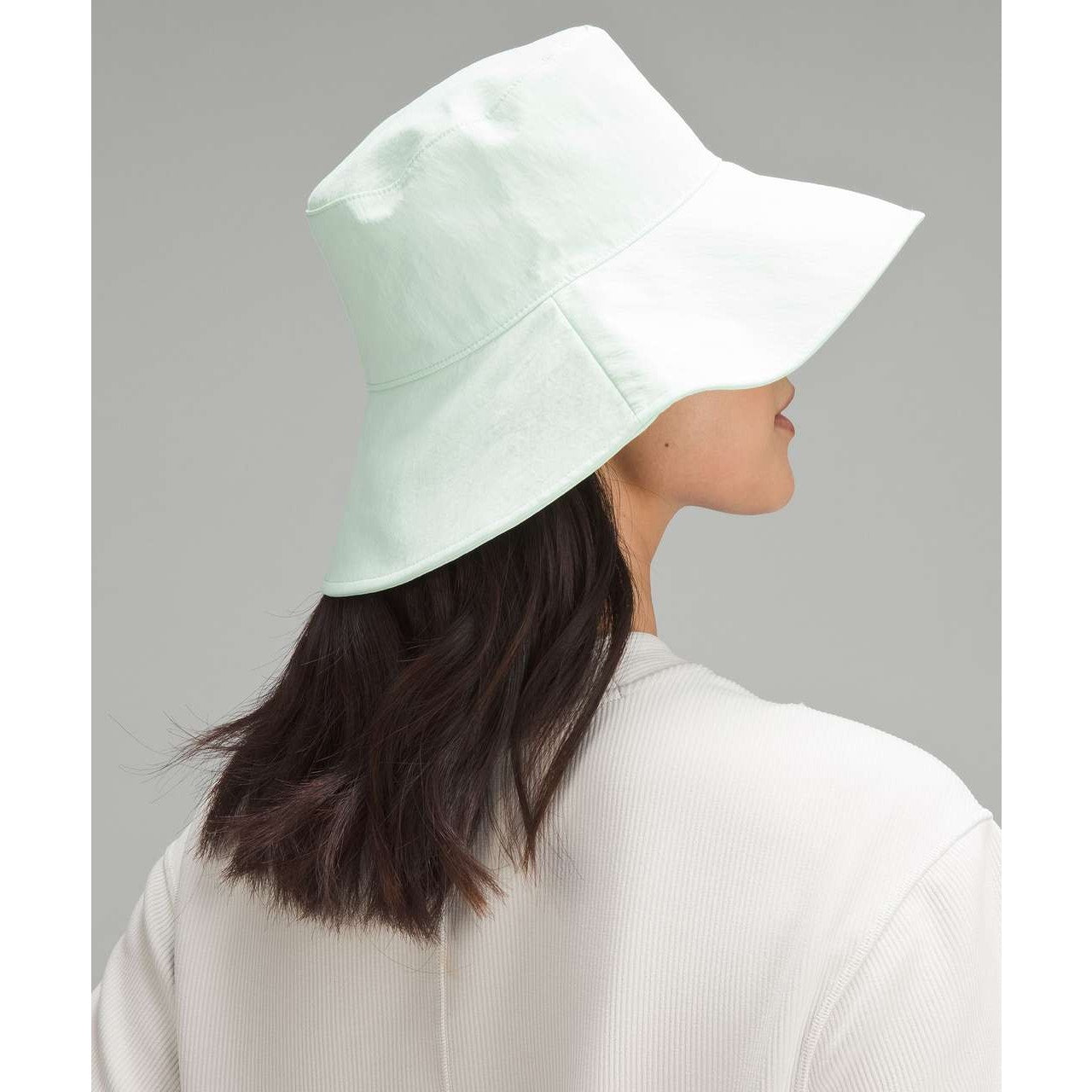 Lululemon Wide Brim Logo Bucket Hat Mint Moment Green