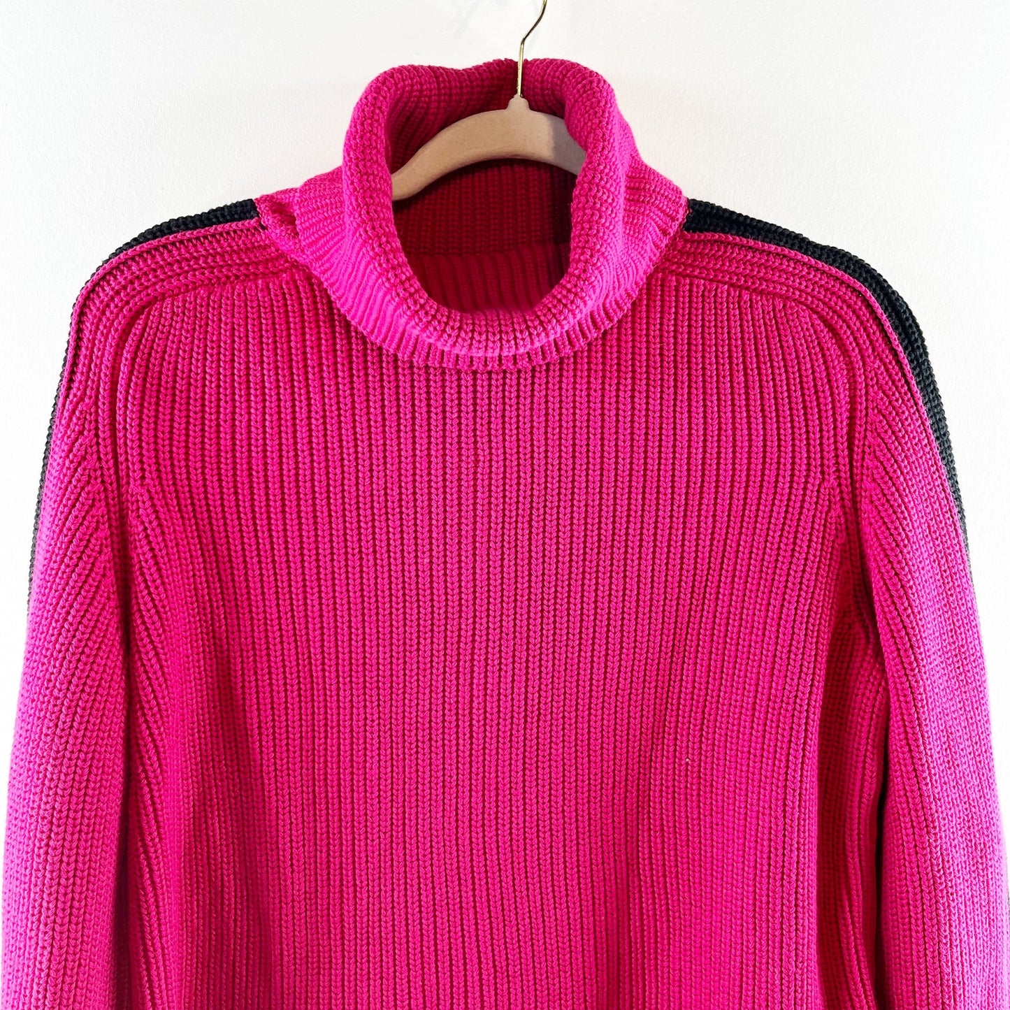 525 Vida Long Sleeve Turtleneck Pullover Knit Sweater Ruby Red Multi Small