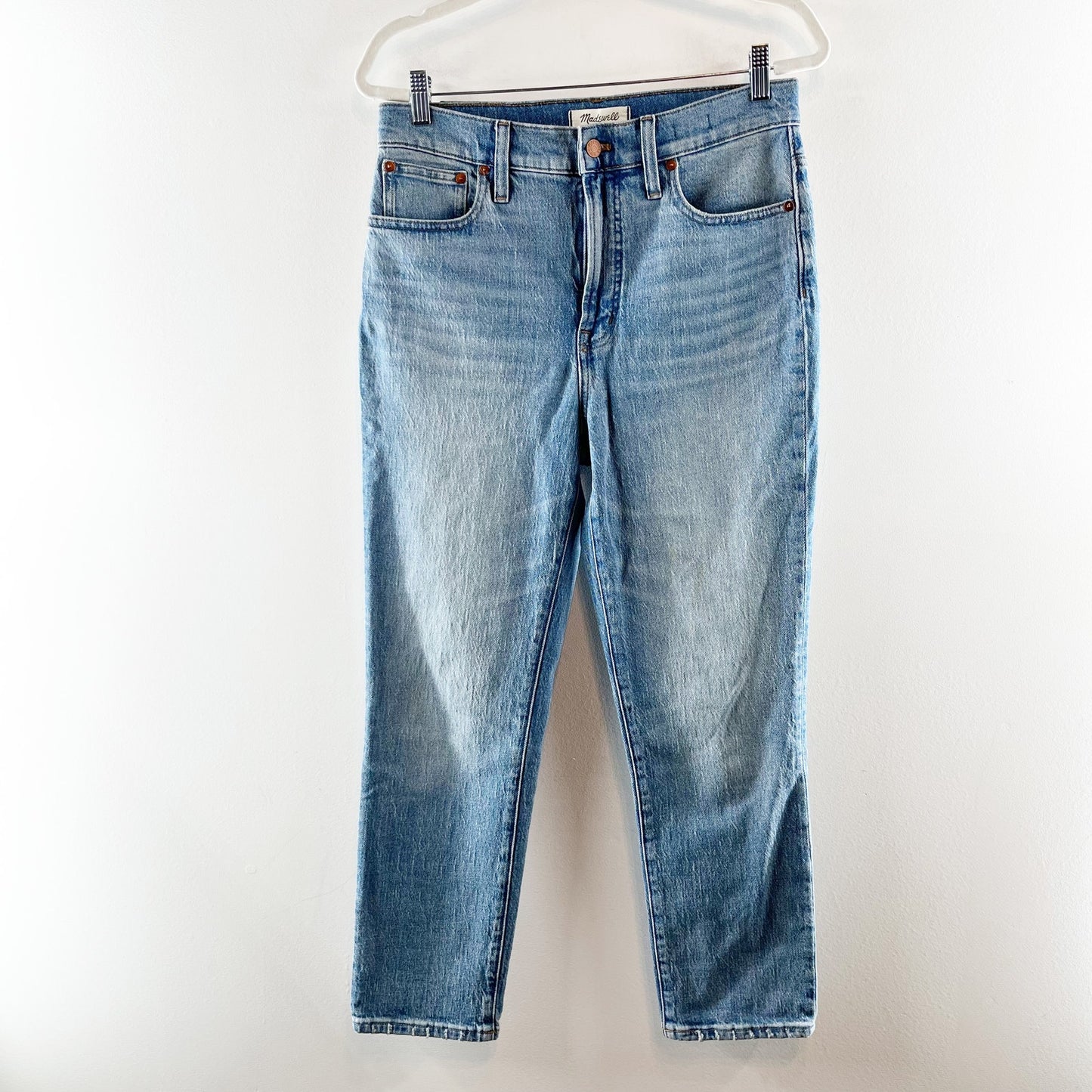 Madewell Perfect Vintage Cropped Jeans in Clymer Wash Blue 29 / 8