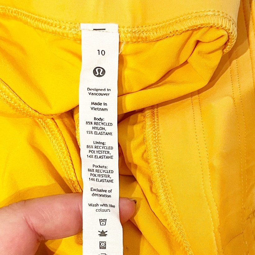 Lululemon License to Train High-Rise Short 4" Mango Dream Orange 10