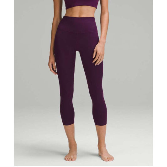 Lululemon Align Ribbed High-Rise Crop 23" Leggings Dramatic Magenta Purple 4
