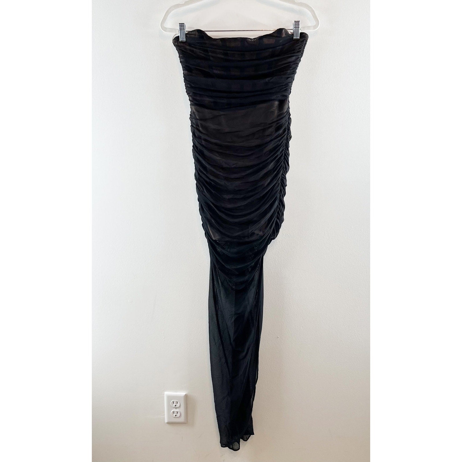 eden strapless maxi dress black EDEN MAXI DRESS IN BLACK