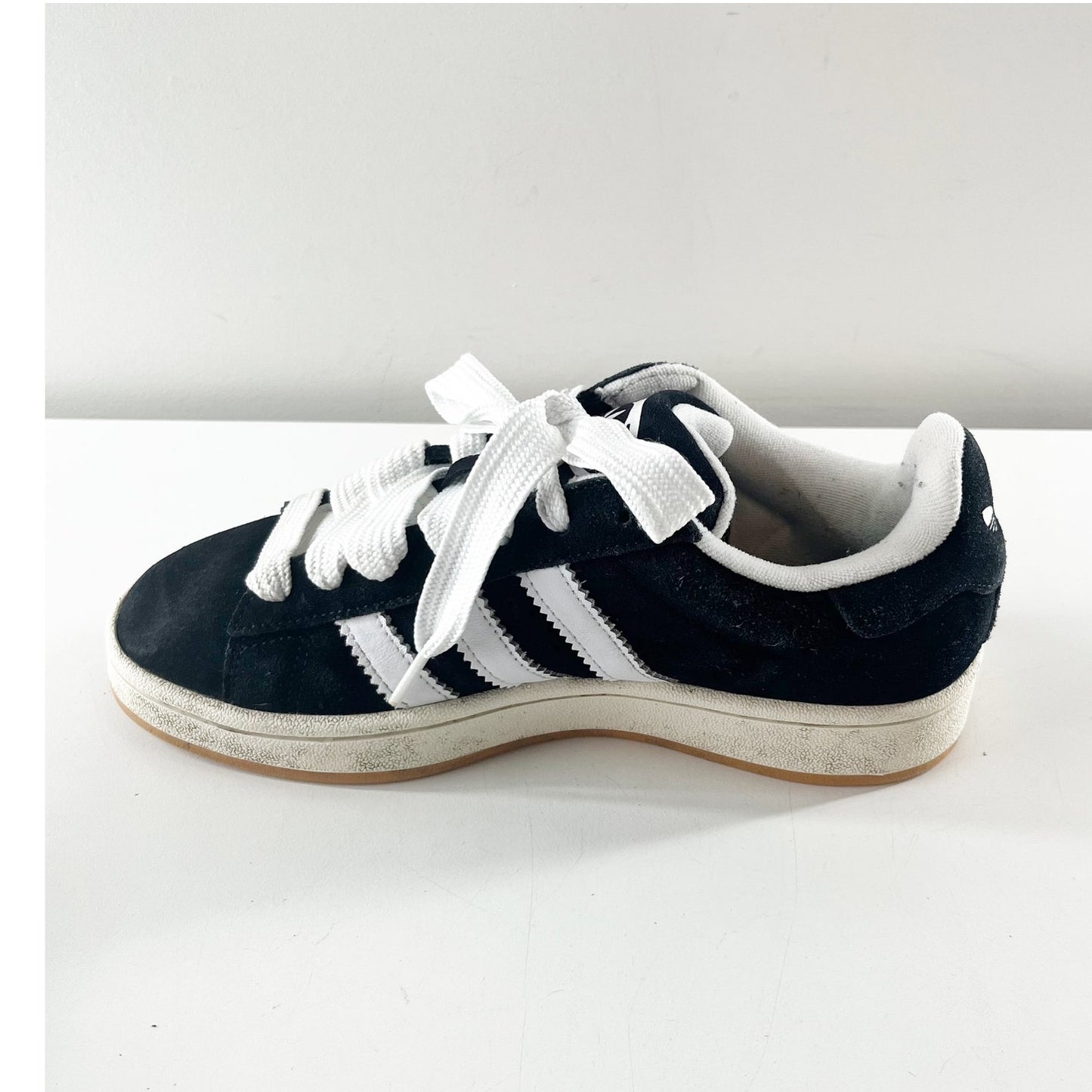Adidas Originals Campus Shoes Sneakers in Black And White Stripe Mens 6 / W 7
