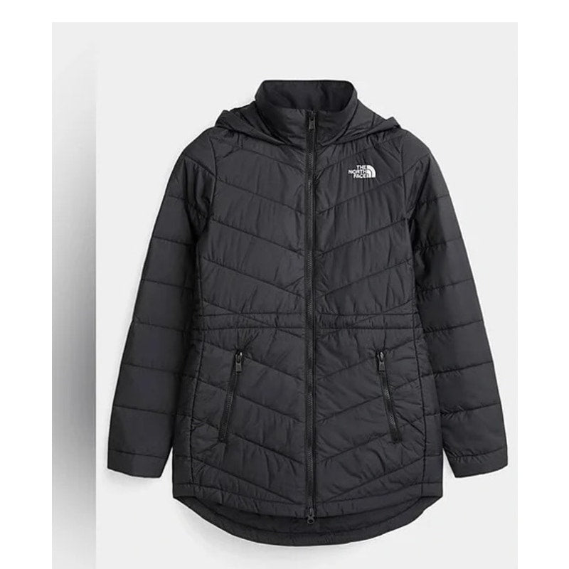 The North Face Tamburello Hooded Full Zip Quilted Parka Puffer Jacket Black L