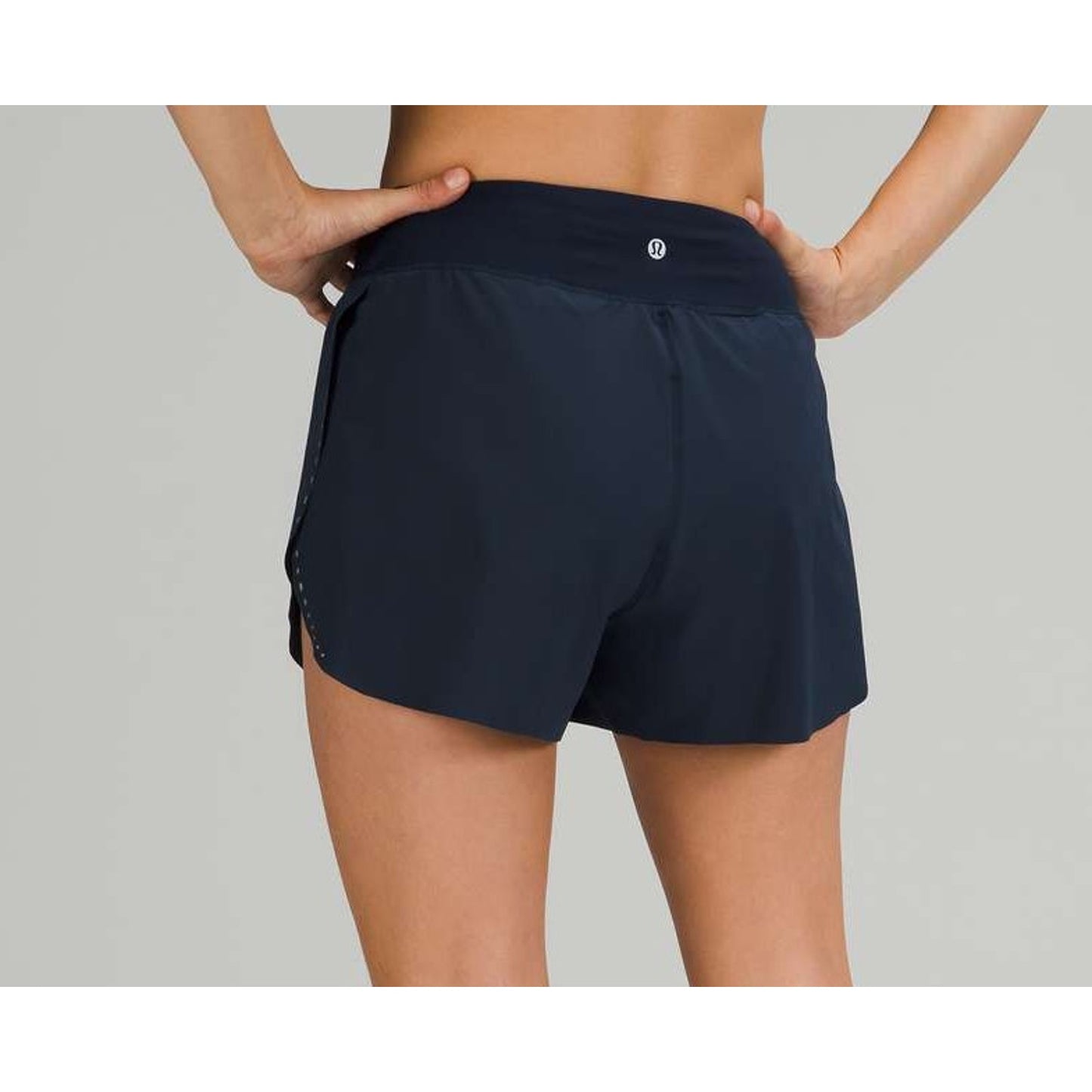 Lululemon Athletica Find Your Pace Lined High-Rise Short 3" True Navy Blue 6